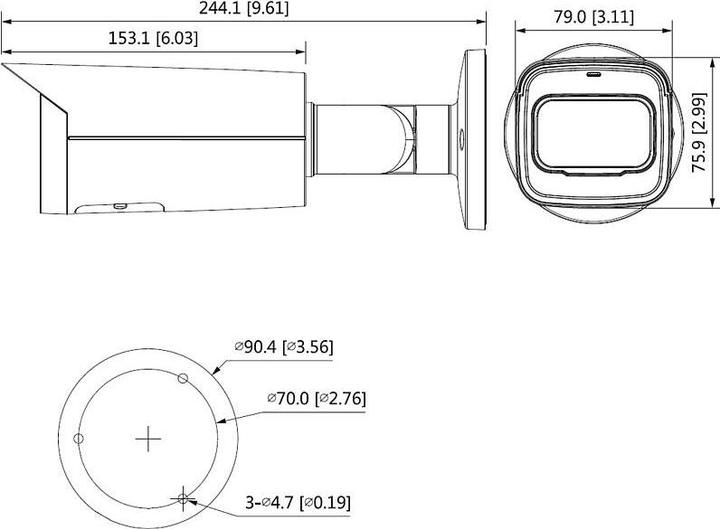 Actual product image Dahua HAC-HDW1200TLM-IL-A-0280B-S6-BLACK (3840 x 2160 pixels)