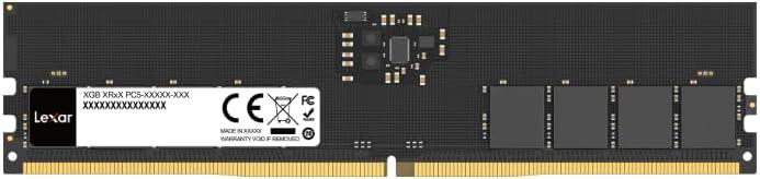 Image du produit Lexar BARRETTE MÉMOIRE 8GO DIMM DDR5 5600MHZ (NOIR) (1 x 8GB, 5600 MHz, RAM DDR5, DIMM)