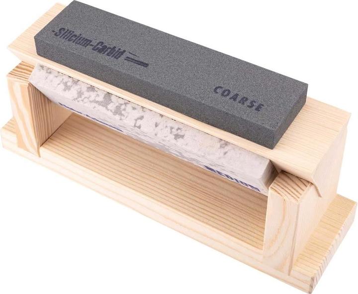 Produktbild Herbertz Holzblock mit 3 Abziehsteinen
