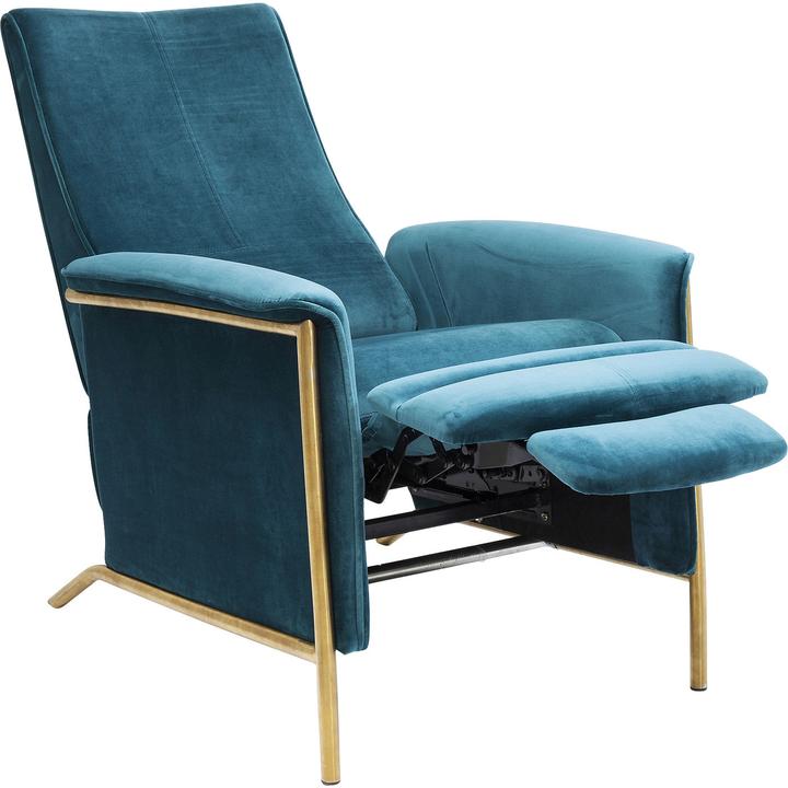 Actual product image Kare Design Relax armchair Lazy Velvet Blue