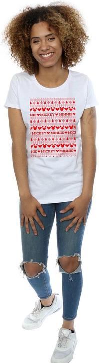 Produktbild Disney Mickey And Minnie Christmas Fair Isle TShirt (S)