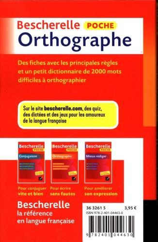 Immagine prodotto Bescherelle poche orthographe : pour écrire sans fautes (Francese, Kannas Claude, 2018)