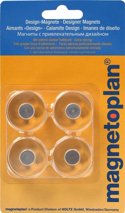Actual product image Magnetoplan Design magnets (4 x)