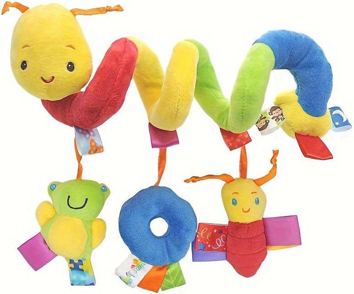 Activity Board Baby Bett Spirale Spielzeug, Plüsch Aktivität Hanging Cradel Spielzeug, Baby Autositz Spielzeug