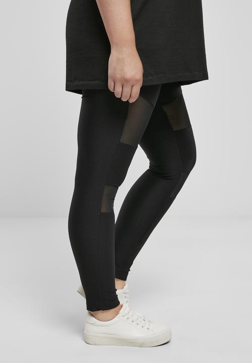 Immagine prodotto Urban Classics Leggings a costine Tech Mesh da donna (XXL)