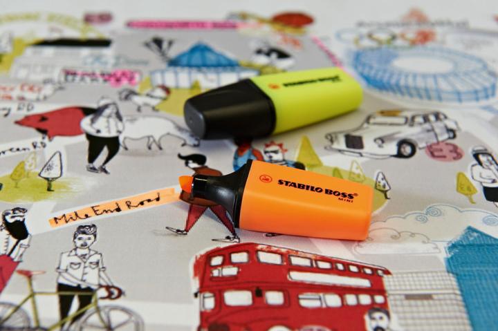Produktbild STABILO BOSS MINI Textmarker (Orange, Blau, Grün, Gelb, Pink, 5 mm, 5 x)