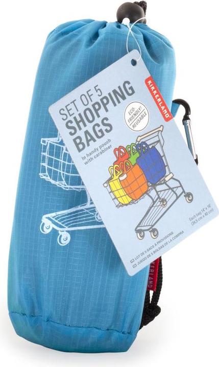 Actual product image Kikkerland 5 In 1 Shopping Bag