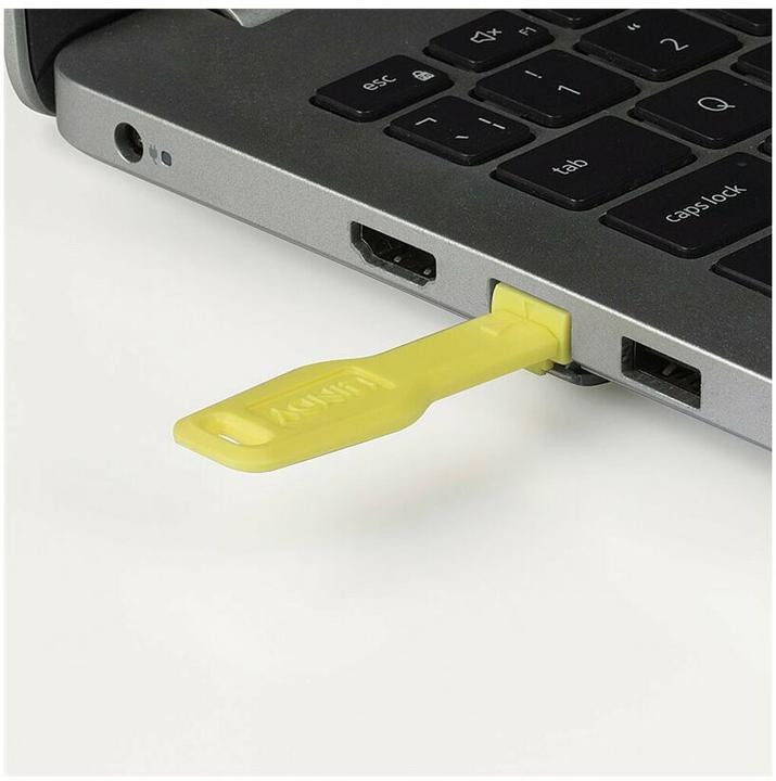 Image du produit Lindy Verrous de port RJ45 JAUNE 10 pcs+ 1 clé (47900)