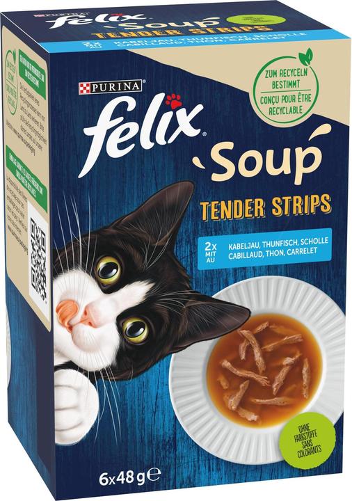 Felix Soup Tender Strips Fish (Adult, 6 pcs., 320 g)