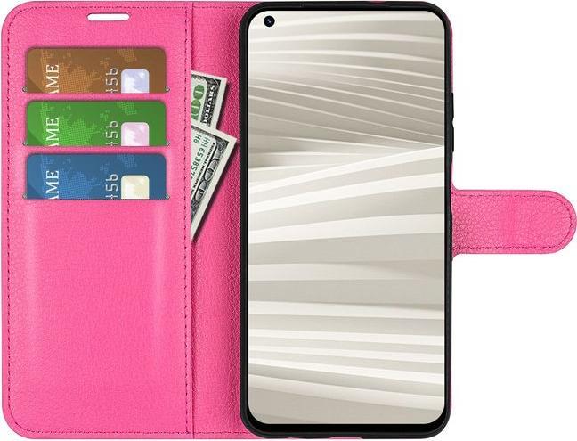 Actual product image MU Classic Litchi Leather Bookcover Series (Realme GT2 Pro)