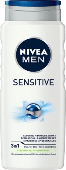 NIVEA Männer, empfindlich, Duschgel, 500 ml (500 ml)