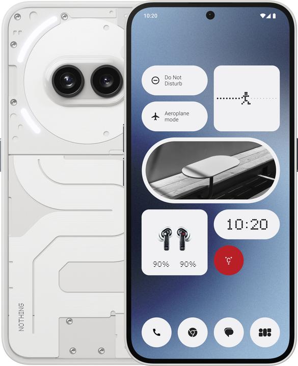 Actual product image Nothing Phone (2a) (256 GB, White, 6.70", Dual SIM, 50 Mpx, 5G)