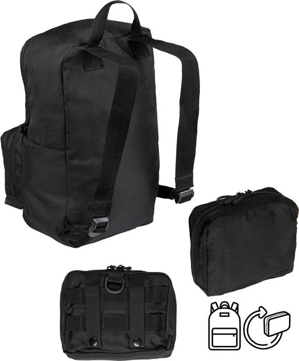 Actual product image Mil-tec Assault Pack Ultra Compact Black (15 l)