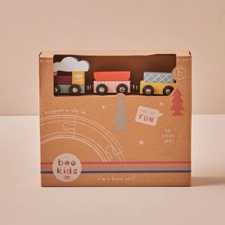 Actual product image Just Bee Kids Wooden Kids Train Set (FSC)