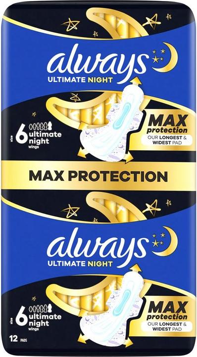 Always Ultra Night Max Protection (12 x, Damenbinden)