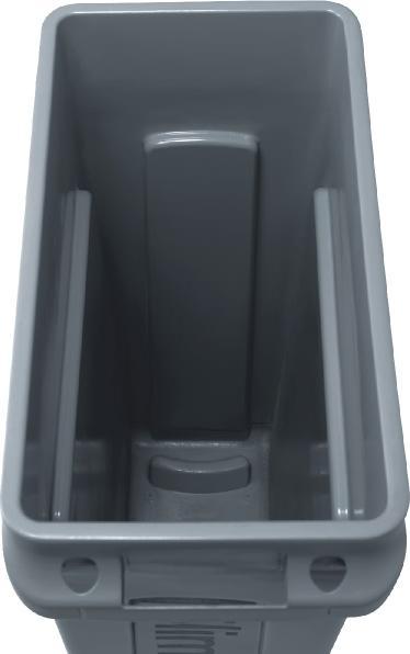 Actual product image Rubbermaid Plastic recyclable material collector (87 l)