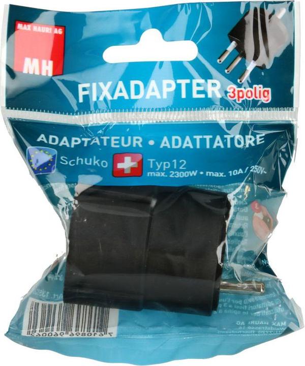 Produktbild Max Hauri Fixadapter Kupplung Schuko (Typ 12, CEE 7/7)