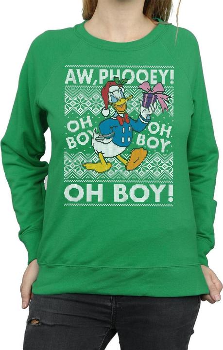 Immagine prodotto Disney Donald Duck Christmas Fair Isle Felpa Donna (M)