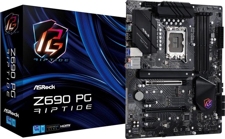 Productafbeelding AsRock MB Z690 PG Riptide 1200 HDMI DDR4 (LGA 1700, Intel Z690H, ATX)