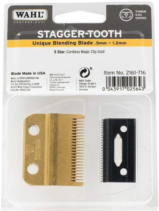 Actual product image Wahl Gold Cutting Set Staggertooth Blade Set / 0.8 - 2.5 mm (1 x)