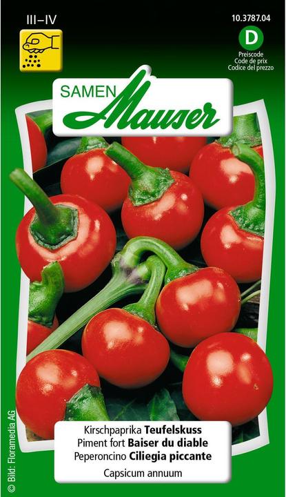 Produktbild Samen Mauser Kirschpaprika Teufelskuss (Gemüsesamen)