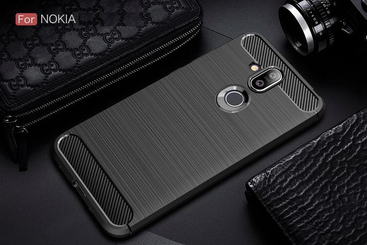 Immagine prodotto Screenguard Nokia 8.1 Cover Carbon Brushed Soft TPU (Nokia 8.1)