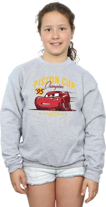 Actual product image Disney Girls Cars Piston Cup Champion Sweatshirt (140, 146)