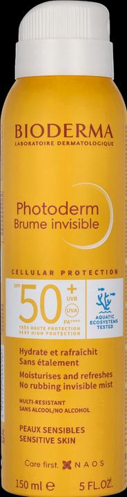 Image du produit Bioderma Photoderm Brume Solaire SPF50+ Aérosols 150 ml (Spray solaire, SPF 50+, 150 ml)