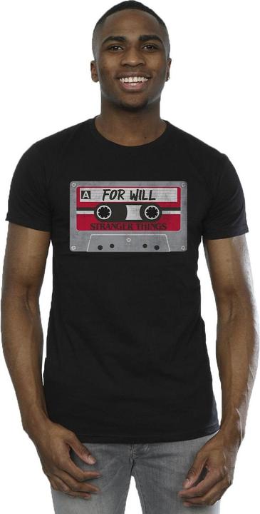 Immagine prodotto Netflix Stranger Things Cassette For Will Maglietta Uomo (4XL)
