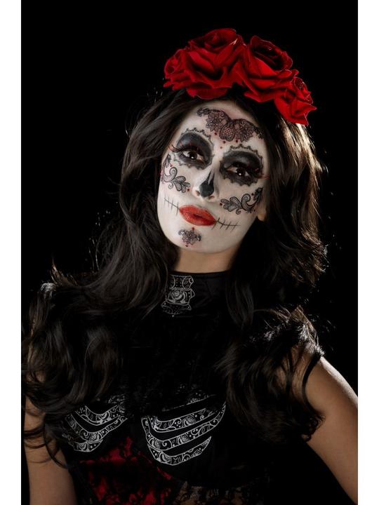Immagine prodotto Smiffys Set trucco: Giorno dei Morti - Dia De Los Muertos (Ciglia artificiali)
