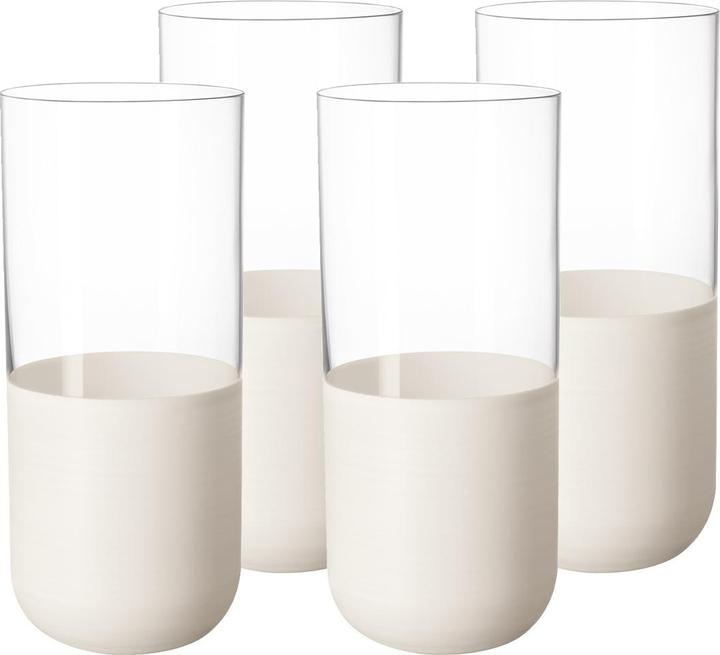 Actual product image Villeroy & Boch Long drink glass, set of 4 Manufacture Rock blanc (0.30 l, 4 x)