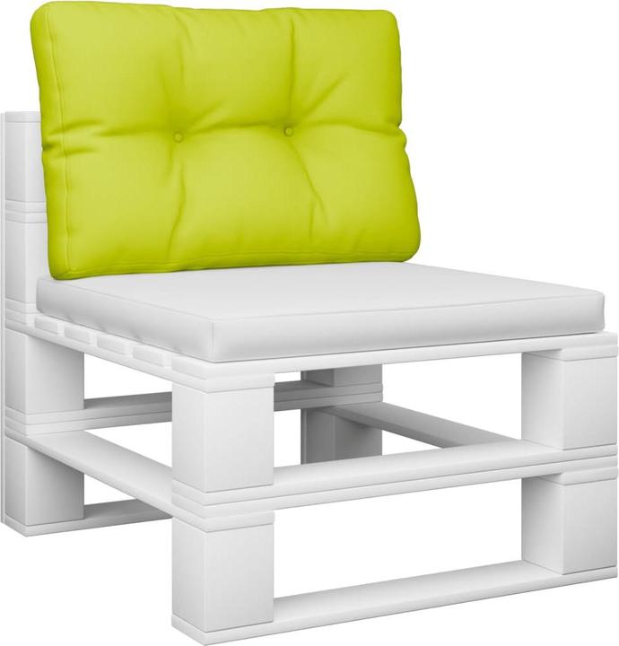 Image du produit VidaXL Coussin pour palette Coussin dorsal pour canapé-palette Vert clair Tissu (50 x 40 x 12 cm)