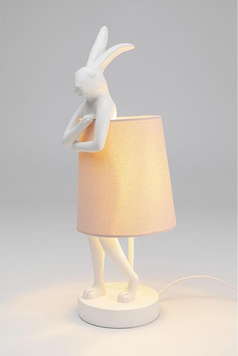 Actual product image Kare Design Table lamp Animal Rabbit White / Pink 50cm (E14)