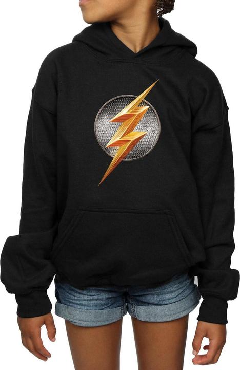 Actual product image Girls Justice League Movie Flash Emblem Hoodie (152, 158)