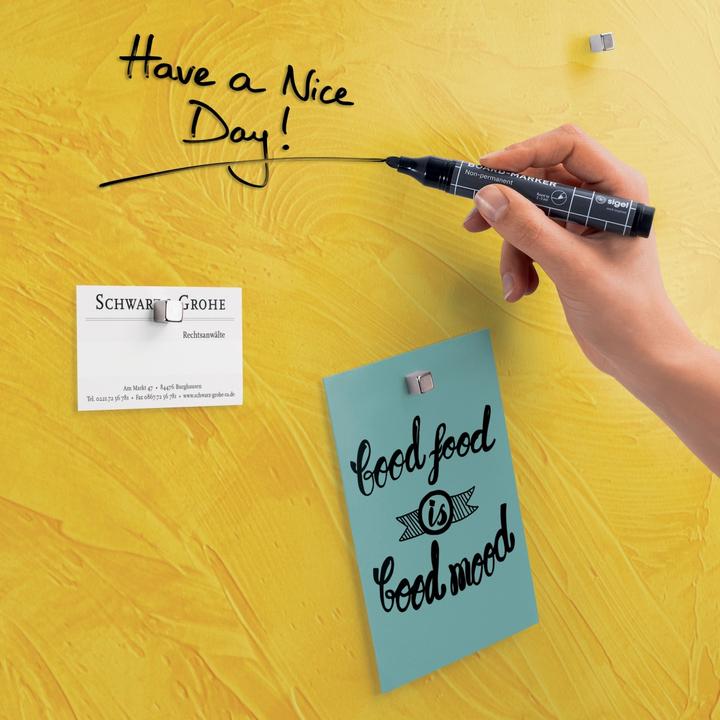 Actual product image Sigel Glass magnetic board Artverum with design (Magnet board, 48 x 48 cm)