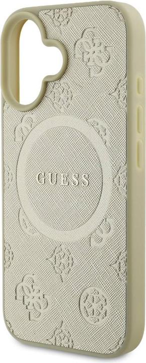 Produktbild Guess GUHMP16SPSAPSMED iPhone 16 6,1" złoty/gold HC MagSafe Safiano Peony Classic Logo (Apple iPhone 16)