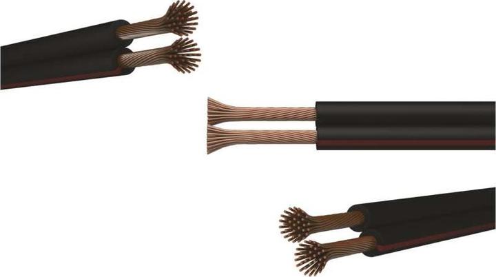 Produktbild Emos UTP-Kabel 2x1,5mm schwarzrot, 100m (100 m)