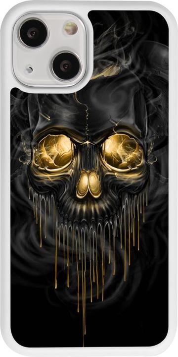 Produktbild PhoneLook Hülle Silikon weiss Skull 02 (Apple iPhone 13 mini)