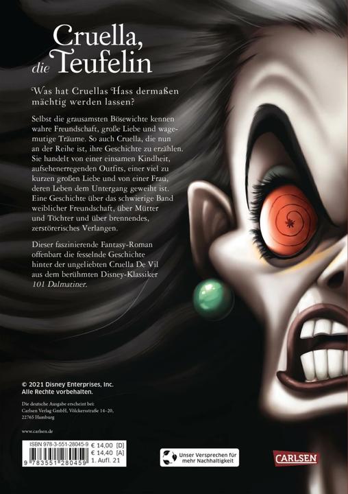 Produktbild Disney – Villains: Villains 7 – Cruella, die Teufelin (Serena Valentino, Ellen Kurtz, Walt Disney, Deutsch)