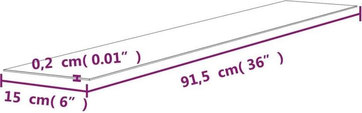 Immagine prodotto VidaXL Diantha (91,5 x 15 x 0,2 cm)