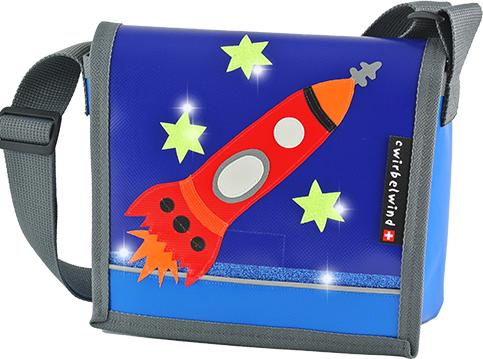 Produktbild Cwirbelwind Kindergartentasche Rakete Glitzer