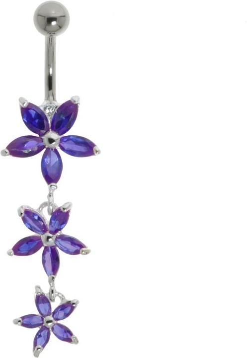 Produktbild Bijouteria Bauchpiercing (Edelstahl, Silber 925, Kristall)