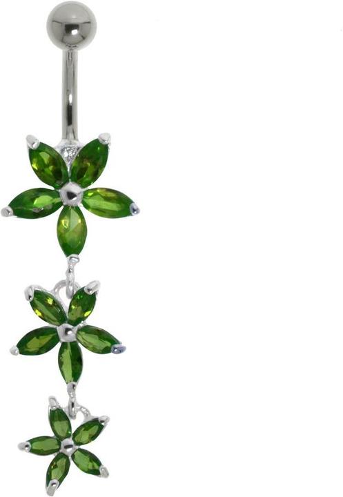 Produktbild Bijouteria Bauchpiercing (Edelstahl, Silber 925, Kristall)