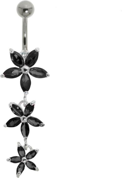 Bijouteria Bauchpiercing (Edelstahl, Silber 925, Kristall)