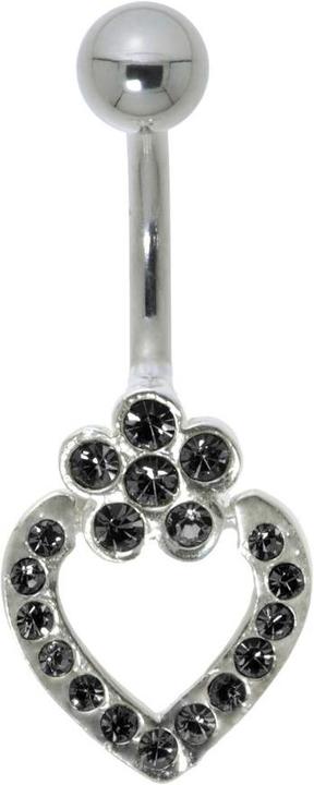 Bijouteria Bauchpiercing (Edelstahl, Silber 925, Kristall)