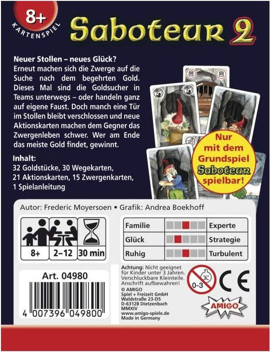 Image du produit Amigo Saboteur (Allemand)