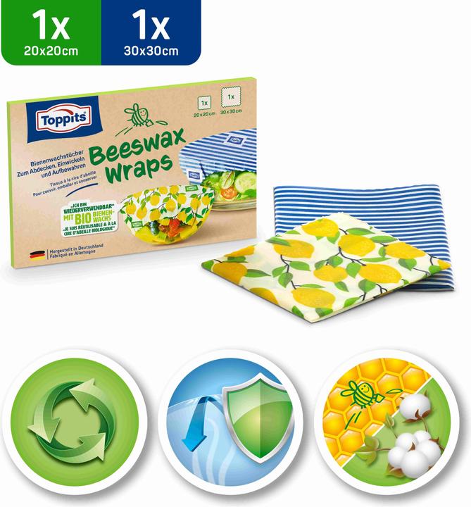 Actual product image Toppits Bienenwachstuch (2 x)