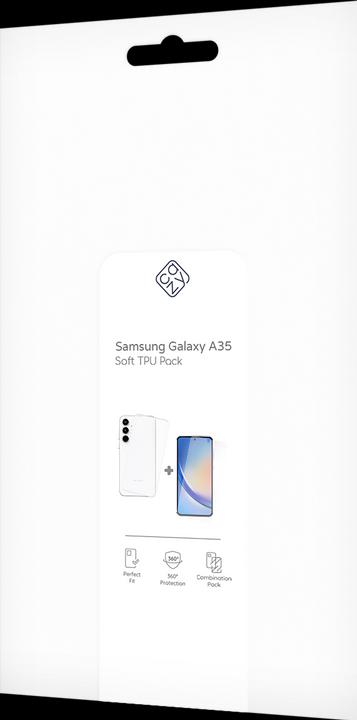 Produktbild Cazy Silikon Hülle Kompatibel mit Samsung Galaxy A35 - Soft TPU Schutz Transparant + Display Schutz - (Samsung Galaxy A35)