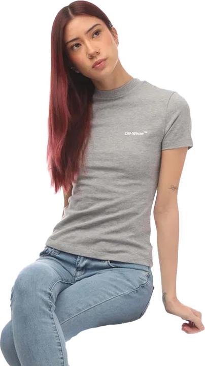 Actual product image Off Womens/Ladies Helvetica Fitted T-Shirt (30)