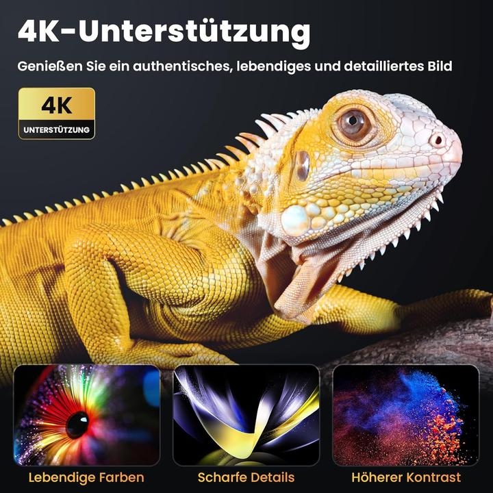 Produktbild Hopvision Full HD Mini Beamer 4K-Unterstützung für Heimkino